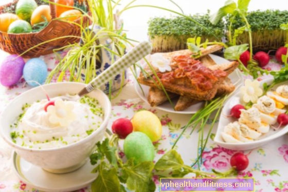 Menu della colazione di Pasqua